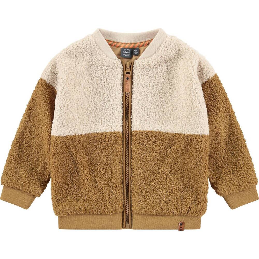 NEW BABYFACE boy's teddy cardigan in olive